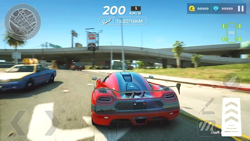 Gameplay screenshot 1 from Car Driving: Drag Racing 3D - Simulation game