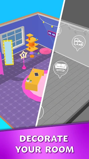 Gameplay screenshot 2 from Streamer Rush: Dress & Impress - Simulation game